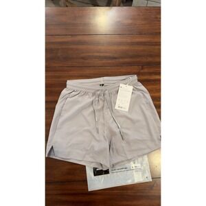LSKD Pace 5" Lined Performance Shorts Mens Alloy Gray MAST00486 Size S NWT NEW